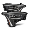 AlphaRex 880872 22-23 fits Toyota Tundra NOVA-Series Headlights Black w/Amber