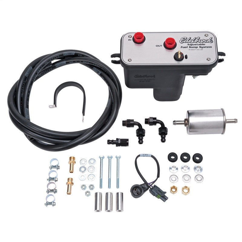 Edelbrock 36031 Fuel System Universal Fuel Sump Module Adjustable 255 LPH