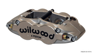 Wilwood Caliper-Narrow Superlite 6R-ST-R/H - Nickel 1.62/1.12/1.12in Pistons 1.10in Disc
