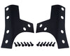 Kentrol 80074 fits Jeep 07-18 Wrangler JK Windshield Support Overlays Pair - Textured Black