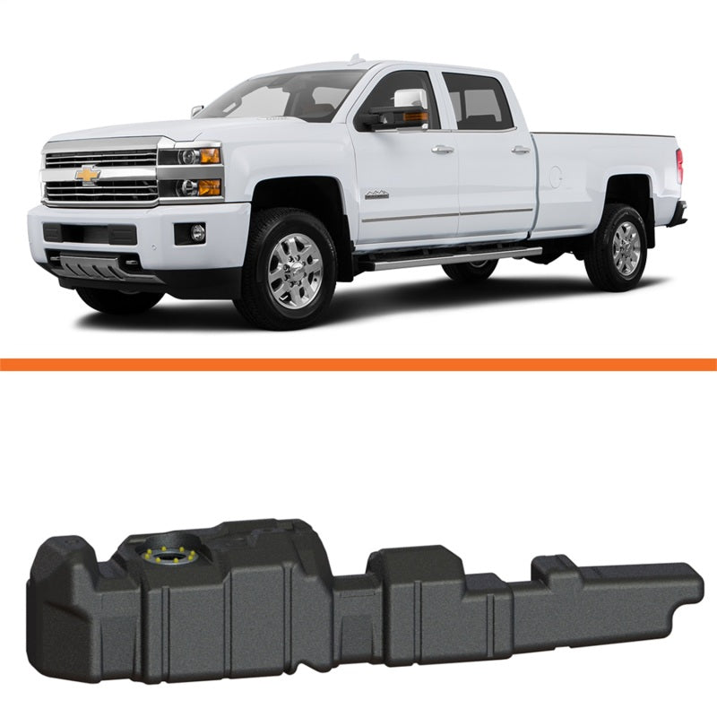 fits Titan Fuel Tanks 7010511 11-16 GM 2500/3500 Duramax Crew/Ext. Cab Long Bed 60 Gallon XXL Mid-Ship Fuel Tank
