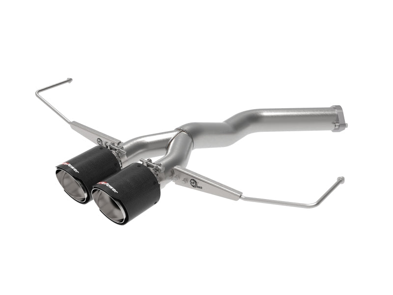 AFE 49-37012-C  3in-2.5in 304 SS Axle-Back Exhaust w/ Carbon Tip 19-20 fits Hyu