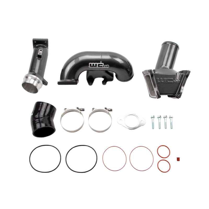 Wehrli WCF100163-GB 2007 LBZ Duramax High Flow 3in Y-Bridge Kit- Gloss Black