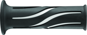 BikeMaster 105937 BikeMaster 7/8in Wave Grips - Black/White