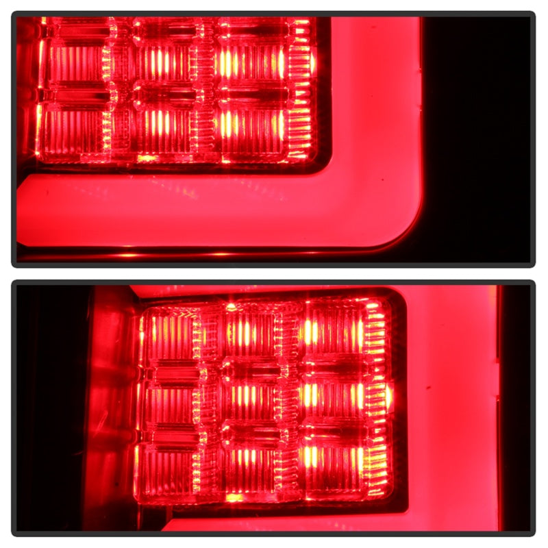 Spyder 5086655 fits Jeep 07-10 Grand Cherokee Light Bar LED Tail Lights - Black