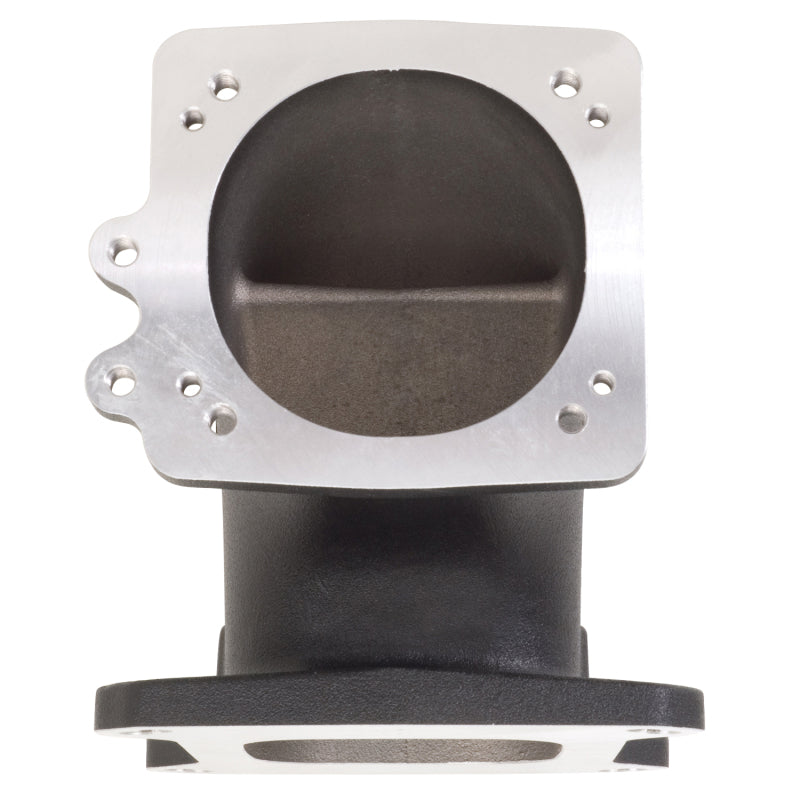 Edelbrock 38493 High Flow Intake Elbow 95mm Throttle Body to Square-Bore Flange Black Finish