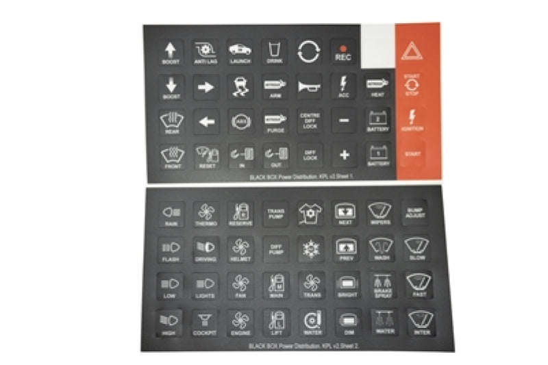 Rywire RY-MORISTECH-KEYPAD-LABEL Switch Panel Keypad Label Sheet