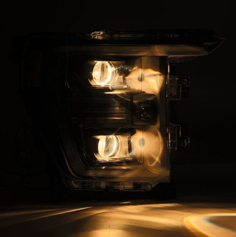 AlphaRex 880293 21-22 fits Ford F150 PRO-Series Projector headlights Black w/