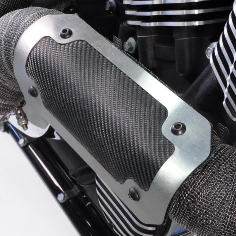 DEI  10902 Powersport Flexible Heat Shield -4in x 8in - Brushed/Onyx