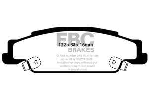 EBC UD922 02-05 fits Cadillac CTS 2.6 Ultimax2 Rear Brake Pads