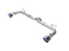 AFE 49-37014-L  2-1/2in 304 SS Axle-Back Exhaust w/ Blue Flame Tips 14-18 fits