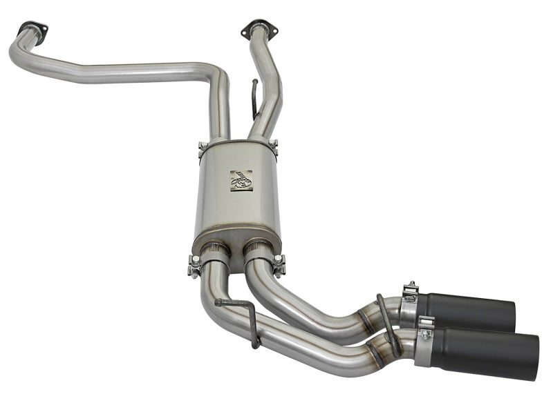 AFE 49-46124-B Series 3in 409 SS Cat-Back Exhaust w/ Black Tips 04-15 fits Niss