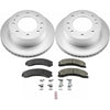 Power Stop CRK6993 15-19 fits GMC Sierra 2500 HD Rear Z17 Coated Brake Kit