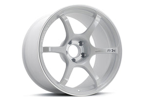 Advan YA48H30EWMR RG-4 18x8.5 +30 5x114.3 Racing White Metallic and Ring Wheel
