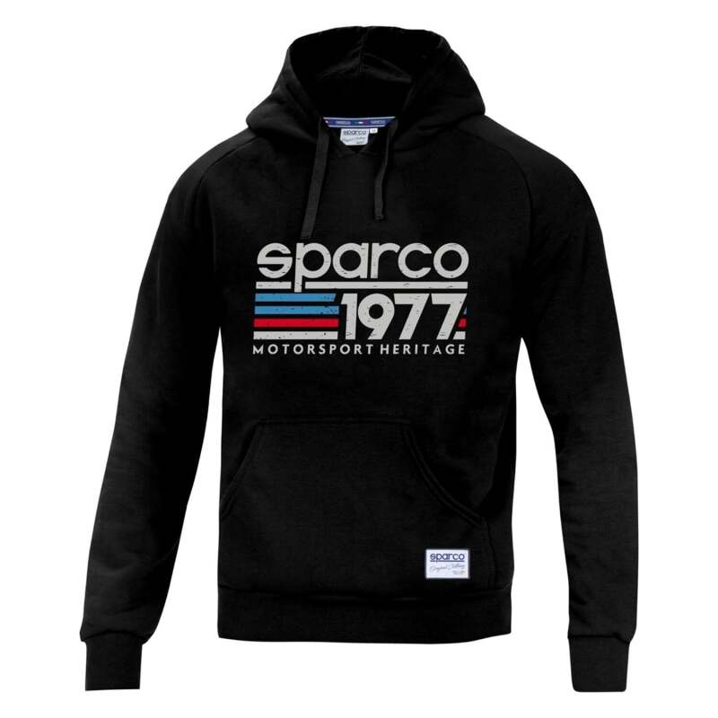 SPARCO 01320NR1S Hoodie 1977 SMALL Black