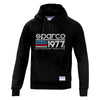 SPARCO 01320NR1S Hoodie 1977 SMALL Black