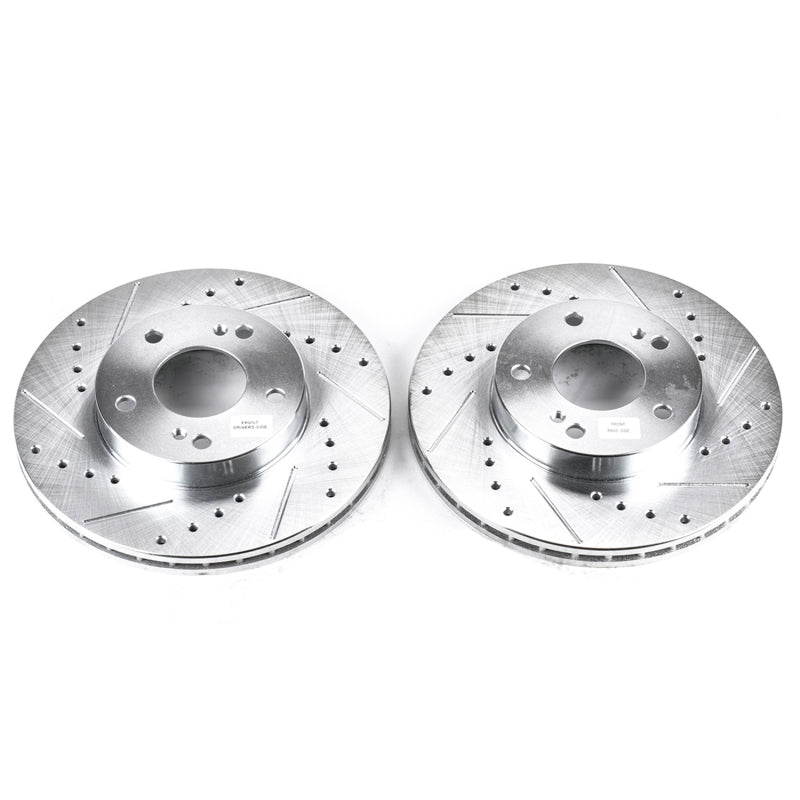 PowerStop fits Infiniti 96-99 I30 Front Evolution Drilled & Slotted Rotors -