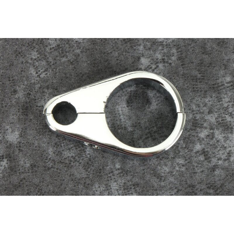 Bikers Choice 489800 1 1/4 Inch Chrome Plain Clutch Cable Clamp