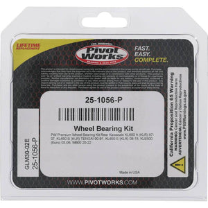 Pivot World 25-1056-P fits Kawasaki Wheel Bearing Kit Premium Bearings