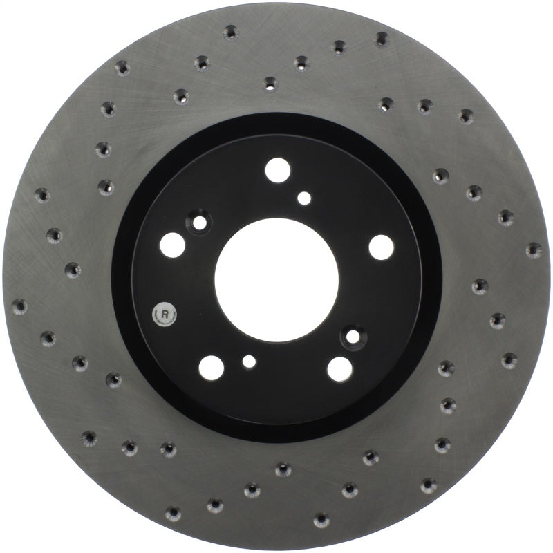Stoptech 128.40057R 06-08 Honda Civic Si Cross Drilled Right Front Rotor