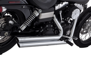 Vance and Hines 17958 Vance & Hines HD Dyna 06-09 Big Shots Staggered Chrome