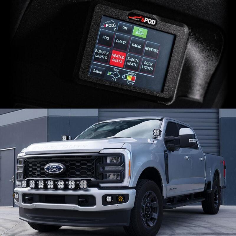 SPOD 870140 2023+ fits Ford F250/F350 Super Duty BantamX Touchscreen Vehicle Power Management Kit