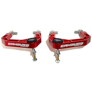 Camburg CAM-110214-RED fits Ford Bronco 21-23 KINETIK V2 Performance Billet Uniball Upper Arms (Red)