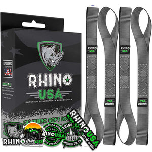 Rhino USA SOFT4PACK-GRY Soft Loops Motorcycle Tie-Down Set 4-Pack Gray