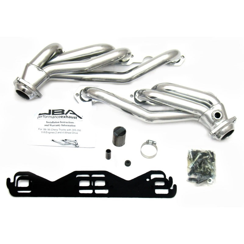 JBA 1830SJS GM Truck 5.0L/5.7L SBC w/o A.I.R. 1-1/2in Primary Silver Ctd Cat4Ward Header