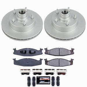Power Stop 94-01 Ford E-150 Econoline Front Z23 Coated Brake Kit