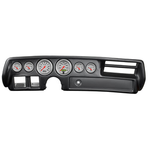 AutoMeter 7026-UL Autometer Ultra-Lite 70-72 fits Chevelle/ El Camino/ Malibu Dash Kit 6pc Tach/ MPH/ Fuel/ Oil/ WTMP/ Volt