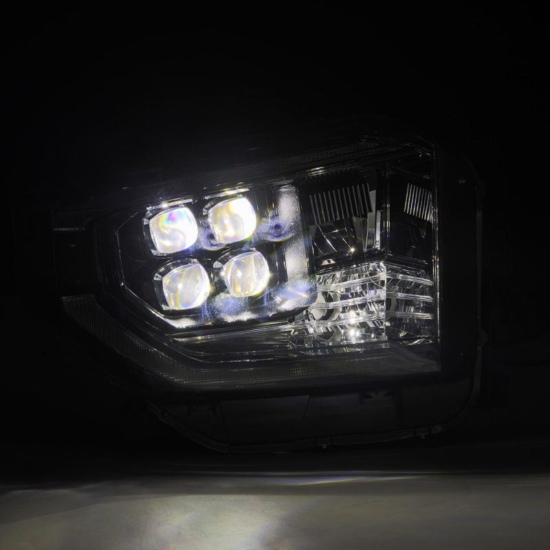 AlphaRex 880832 fits Toyota 14-21 Tundra NOVA-Series LED Proj Headlights Alpha-Blk w/Actv Light & Seq. Sig + DRL