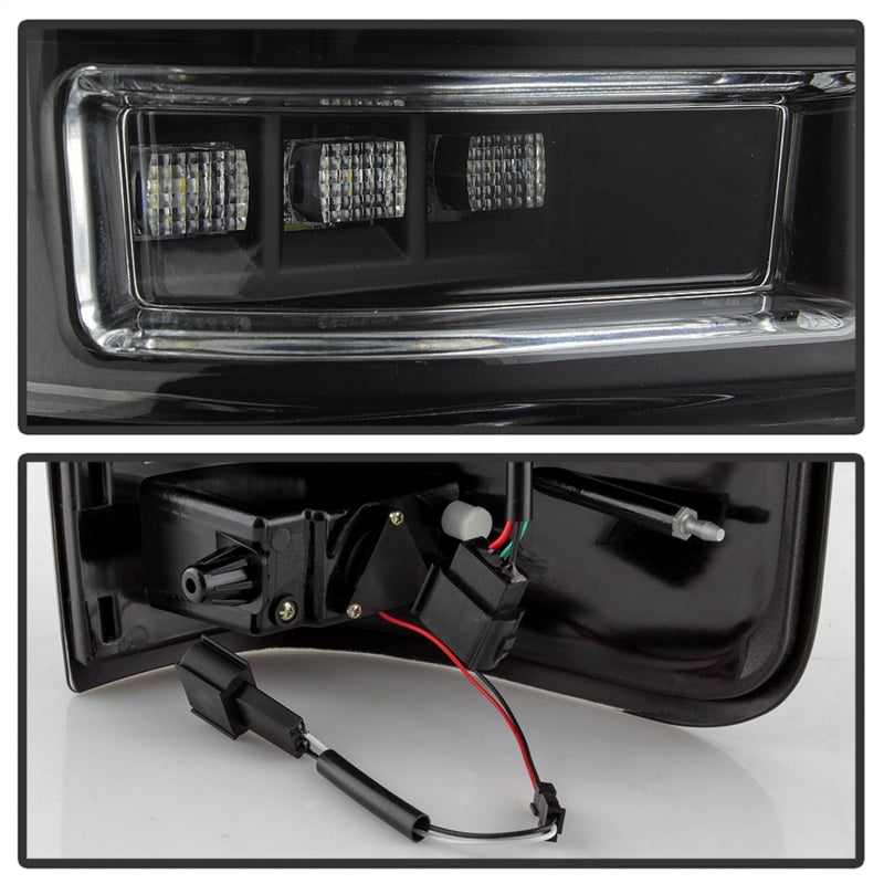Spyder 5084170 fits Ford 04-08 F-150 Projector Tail Lights - Light Bar DRL LED