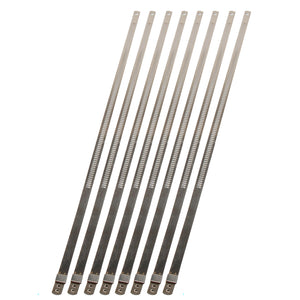 DEI  10208 Stainless Steel Positive Locking Tie 1/4in (7mm) x 9in - 8 per pack