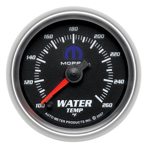 AutoMeter 880018 AutoMeter Gauge Water Temp 2-1/16in. 100-260 Deg. F Digital Stepper Motor Black fits Mopar