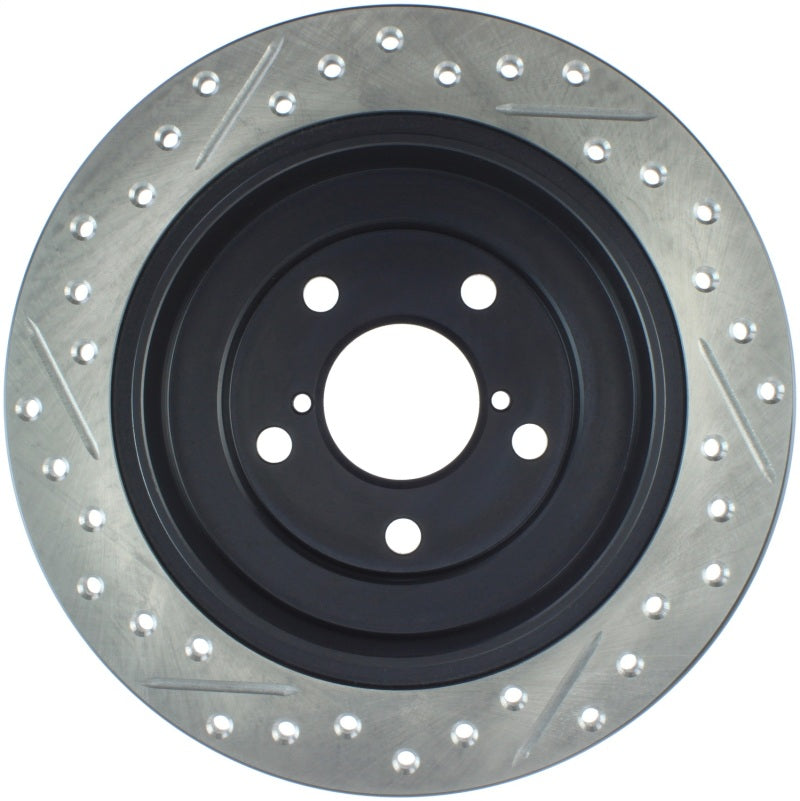 Stoptech 127.47011L 05-06 Saab 9-2X AWD / 02-05 Impreza WRX / 02 WRX STi Slotted & Drilled Left Rear Rotor