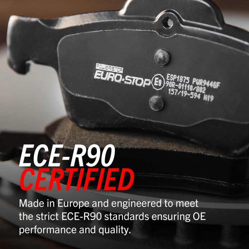 PowerStop fits Volkswagen 04-07 Touareg Euro-Stop ECE-R90 Front Brake Pads
