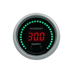 AutoMeter 6758-SC Autometer 52.4mm Black Switchable 0-1600 PSI / 0-110 BAR Vacuum/Boost Sport-Comp Elite Digital Gauge