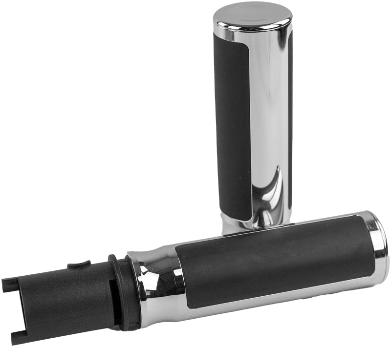 Bikers Choice 485810 23-Up Touring Chrome Billet Cushioned Grips