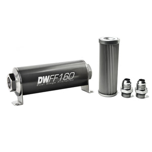 DeatschWerks 8-03-160-010K-10 Stainless Steel 10AN 10 Micron Universal Inline F