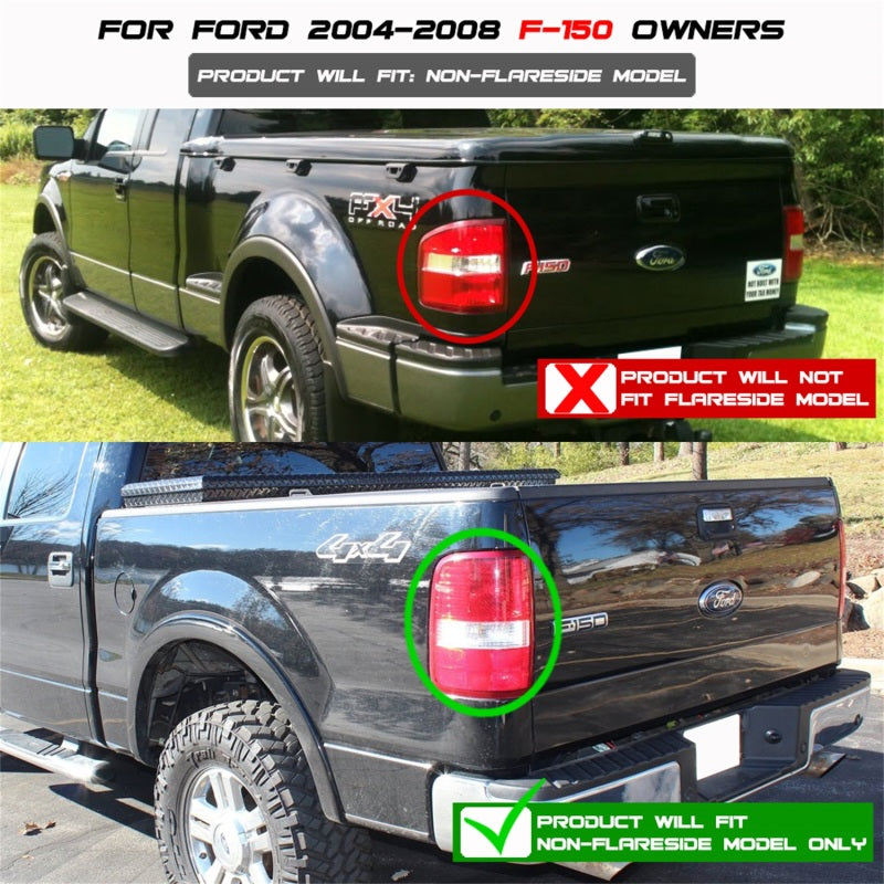 5034069 Xtune fits Ford 04-08 F150 Styleside LED Tail Lights Red Clear ALT-ON-