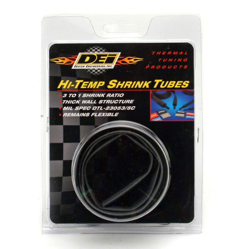 DEI  10833 Hi-Temp Shrink Tube 12mm x 4ft - Black