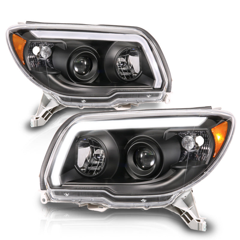 ANZO 111616 fits Toyota 06-09 4 Runner Projector Headlights Plank Style - Black