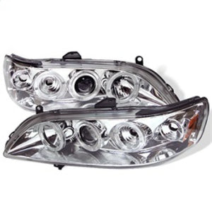 Spyder 5010735 fits Honda 98-02 Accord 1PC Projector Headlights LED Halo Amber
