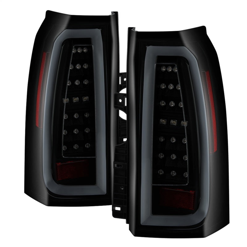 Spyder 5085078 fits Chevy 15-17 Tahoe / Suburban LED Tail Lights - Black Smoke