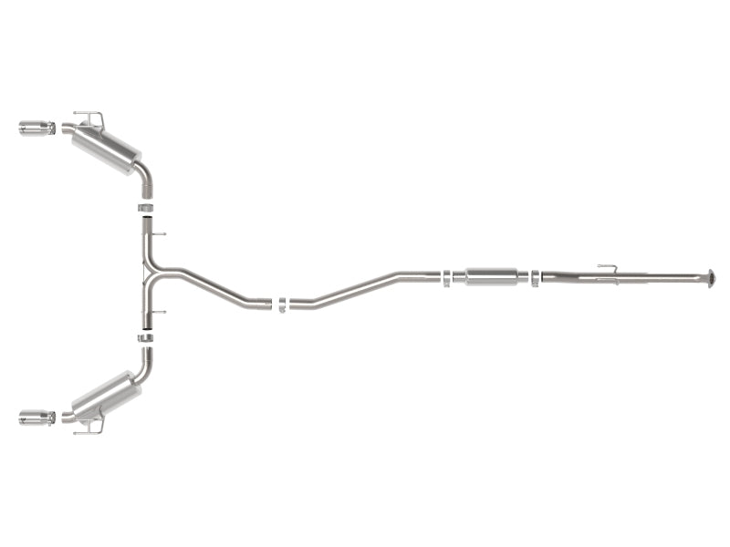 AFE 49-36628-P Takeda 2022 fits Honda Civic Stainless Steel Cat-Back Exhaust Sy