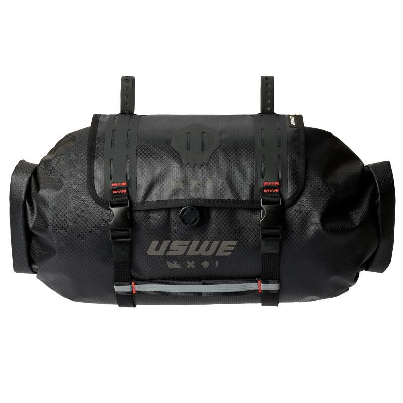 USWE 200067001 Handlebar Roll-Top Bag with Holster - Black