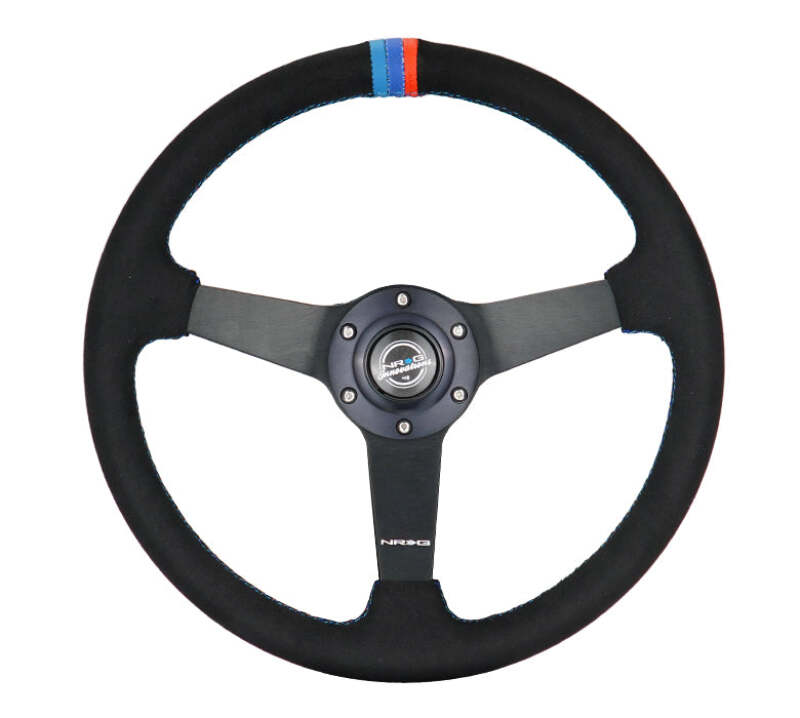 NRG RST-037MB-SA-M3 RST-037MB-SA-M3 Sport Wheel 3 Solid Spokes - 1.5in Deep -