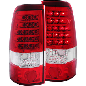 ANZO 311010 1999-2007 fits Chevrolet Silverado 1500 LED Taillights Red/Clear