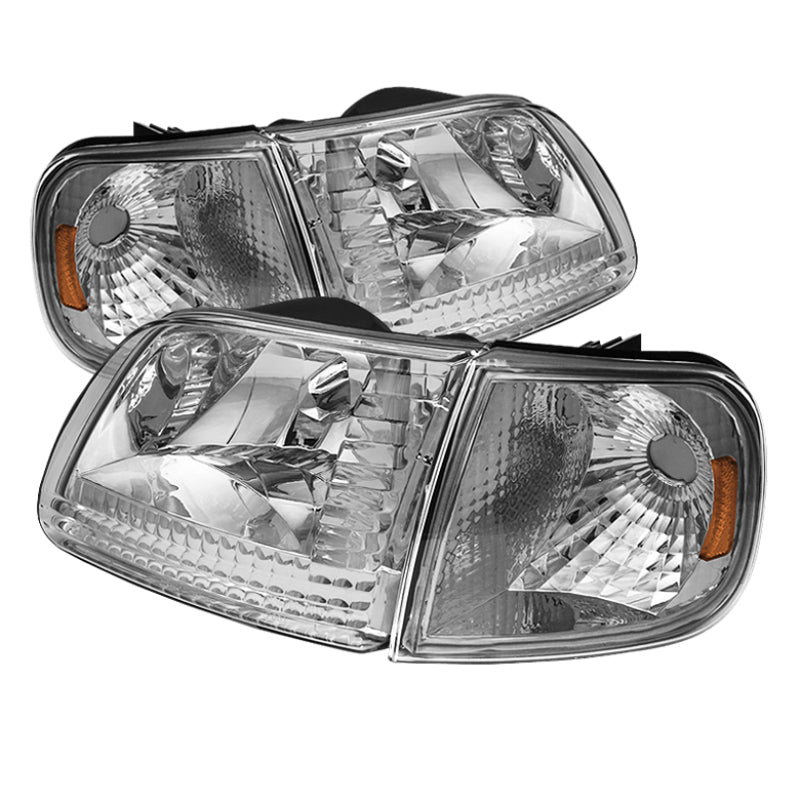 5070326 Xtune fits Ford 97-03 F150 / Expedition 97-02 Crystal Headlights w/Cor